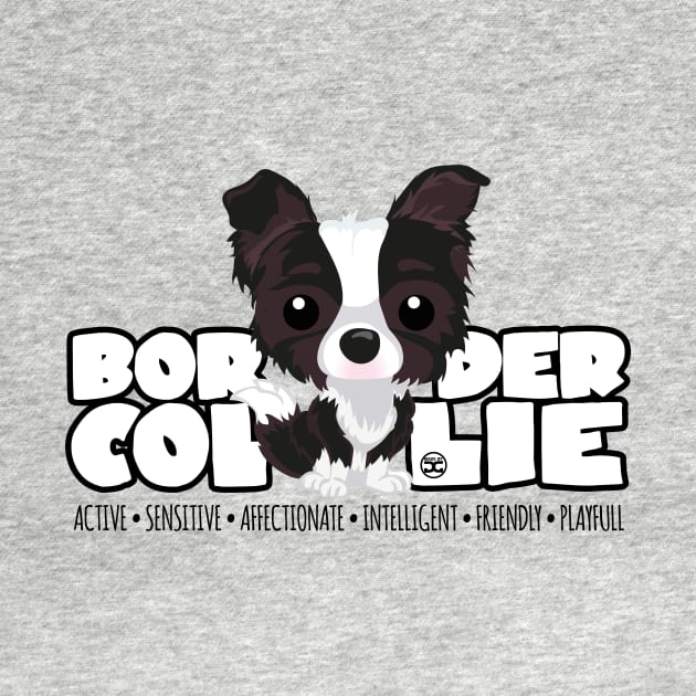 DGBigHeads - BorderCollie B&W by DoggyGraphics